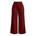 thumbnail image 5 of cocolona Womens Casual Loose Plus Size Yoga Pants Elastic Waist Straight Wide Leg Pants with Pockets, 5 of 5