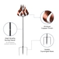 thumbnail image 4 of Teamson Home Outdoor Tulip Kinetic Windmill Sculpture, Tangerine, 4 of 10