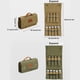 thumbnail image 5 of Eigraketly Bolsa de almacenamiento para botellas de condimentos para acampar, bolsa de lona para exteriores, contenedor multifuncional de gran Kits de desorden para acampar Color arena, 5 of 6
