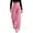 Pink1, variant on Khunlpohl Womens Casual Sports Pants Elastic High Waist Yoga Workout Wide Leg Pant Plain Loose Trousers with Pockets