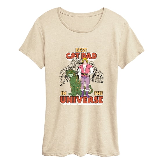 Masters of the Universe - Best Cat Dad Short Sleeve Graphic T-Shirt