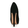 thumbnail image 5 of Gomelly Ladies Anti-Slip Stiletto Heels Fashion Round Toe Platform Pump Work Walking Slip On Black (14cm) 5, 5 of 9