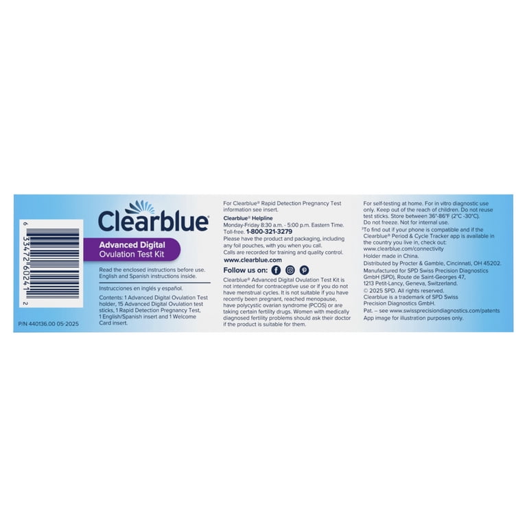 Clearblue Advanced Digital Ovulation Test Kit, 16 Pack photo 3
