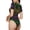 Mardi Gra Geometric, variant on Mardi Gras Carnival1 Womens One Piece Swimsuits Modest Tummy Control Bathing Suits Lace Up Slimming Swim Suit-XX-Large