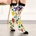 thumbnail image 2 of DJN Women's Knee High Socks 3D Print Compression Socks Cute Pattern Support Socks for Daily Wear Sky Blue One Size, 2 of 4