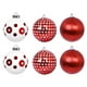thumbnail image 1 of 6PC Fabric-Wrapped Foam Christmas Balls Elegant Decorations For Christmas Tree, 1 of 5