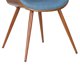 thumbnail image 5 of Silla Armen Living Butterfly de mediados de siglo, tela azul nogal, 5 of 9