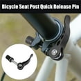 thumbnail image 2 of 2pcs 8mm Aluminium Alloy Bicycle Bike Seat Post Quick Release Pin Seatpost Skewer Bolt Black, 2 of 6