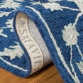 thumbnail image 6 of SAFAVIEH Micro-Loop Carl Floral Area Rug, Navy/Grey, 2'6" x 4', 6 of 8