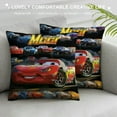 thumbnail image 3 of SHERONV Lightning McQueen Graphic Decorative Throw Pillow Cover for Home Couch Living Room Bed Sofa Square Pillow Covers 1PC 20x20in, 3 of 5