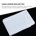 thumbnail image 3 of OUNONA 20Pcs Clear Adhesive Card Pouches Transparent PVC Sleeves Protecting Cards from Dust and Water, 3 of 7