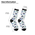 thumbnail image 2 of Rocae Hawaii Palms for Girls Boys Crew Socks,Children's Socks, Kids Socks, Toddler Socks: Daily Wear with Kids School Uniform, 2 of 5