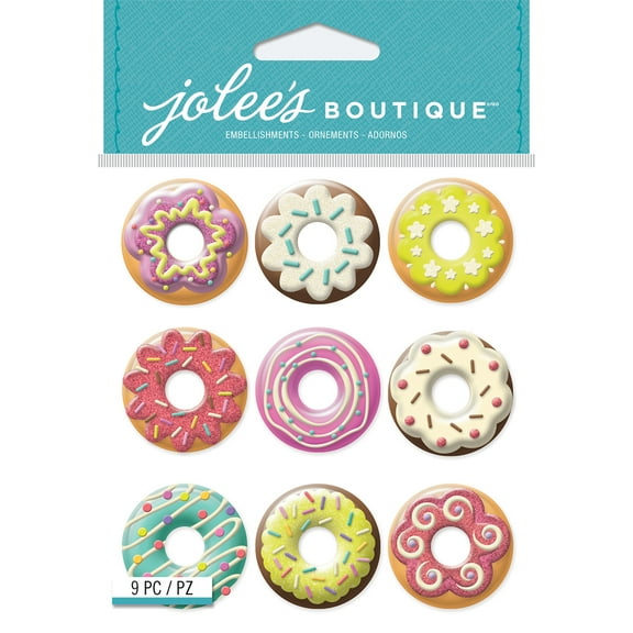Jolee's Boutique Dimensional Stickers-Donuts