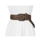 thumbnail image 4 of CINTURONES ANCHOS PARA MUJER INSPIRADOS CHIC, CINTURONES TRAMADOS TEJIDOS PARA VESTIDO, BROCHE GRUESO 22.83-37.01" Café, 4 of 4