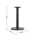 thumbnail image 5 of Flash Furniture Beverly 18" Round Restaurant Table Base with 3" Dia. Table Height Column, Black, 5 of 8