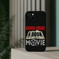 thumbnail image 4 of DistinctInk Tough Case for Apple iPhone 15 (6.1" Screen), Compatible with MagSafe Charging - Never Judge Book By Its Movie, 4 of 6