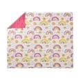 thumbnail image 4 of Urban Playground Kids and Teens Rainbows and Suns Pink 3-Piece Quilt Set, Full/Queen, 4 of 8