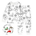 thumbnail image 3 of RUTAYY Children Boys Girls Clothing Sets Diy Round Neck Hand Painted Homewear Long Sleeve Colouring Pajama Sets Trendy Travel Outfit Sets, 3 of 3