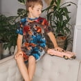 thumbnail image 4 of Balery 3D Butterfly Conjunto de Pijama Infantil de Manga Corta con Estampado – Ropa de Dormir de Algodón Suave-XX-Large, 4 of 6