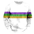 thumbnail image 5 of LIUJUNSHOP Basic Men's Crewneck Sweatshirt Mens Mardi Holiday Print Oversized Pullover Sweatshirt Hop Fashion Top Hoodless, 5 of 5