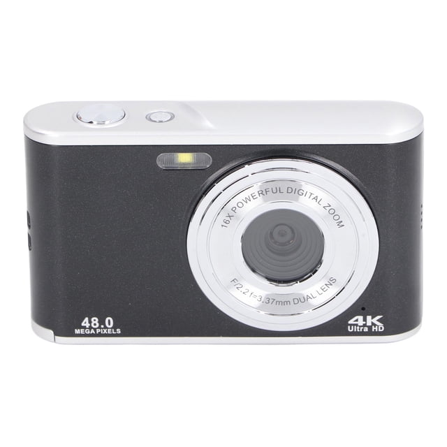 Cámaras Digital Compacta 48MP 4K Ultra Hd Zoom 16x Enfoque Autico Antivibración Pantalla De 2,4 Pulgadas Cámara Viaje Graduación