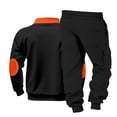 thumbnail image 4 of fheaev Sweatsuits for Men Fleece Lined Half Zipper Sweatshirt And Sweatpants Set Athletic Workout Track Suits 2 Piece Set Sweat Suit Outfits Tracksuits, 4 of 9