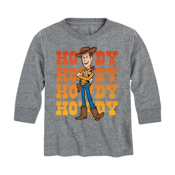 Toy Story - Woody Howdy - Toddler And Youth Long Sleeve Graphic T-Shirt