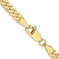 thumbnail image 3 of Auriga Fine Jewelry 10K Yellow Gold 3.9 mm Flat Beveled Curb Chain Necklace for Women 20", 3 of 6