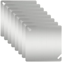 8 Pcs 4 in Square Electrical Junction Box Covers, Metal Construction, Rustproof, Flame Retardant, Adjustable, with Mounting Holes, Fits Most Electrical Boxes