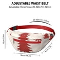 thumbnail image 3 of Fanny Pack Red Christmas Tree Pattern Waist Pack Bag,Running Cross Bag,Waterproof Large Fanny Packs for Women Men for Travel Running Hiking Cycling, 3 of 6
