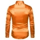 thumbnail image 2 of Sonducket Camisa Transpirable Para Hombre Satén Con Mangas Largas - Trabajo Boda O Casa Camisa Para Hombre Formal Manga Larga Grande Camisetas naranja 2XL, 2 of 6