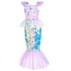thumbnail image 5 of Vestido de princesa Ariel de La Sirenita de Disney para niñas, disfraz de lentejuelas, disfraz para niños, disfraz para Halloween, carnaval, fiesta de cumpleaños, ropa de 2 a 10 años, 5 of 5