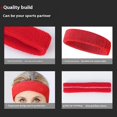 thumbnail image 4 of Bandeau de Sport Évacuant la Transpiration Absorbant l'Humidité pour Cyclisme Course Entraînement Physique, 4 of 5