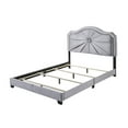 thumbnail image 1 of ACME Frankie Queen Bed in Gray Velvet, 1 of 2