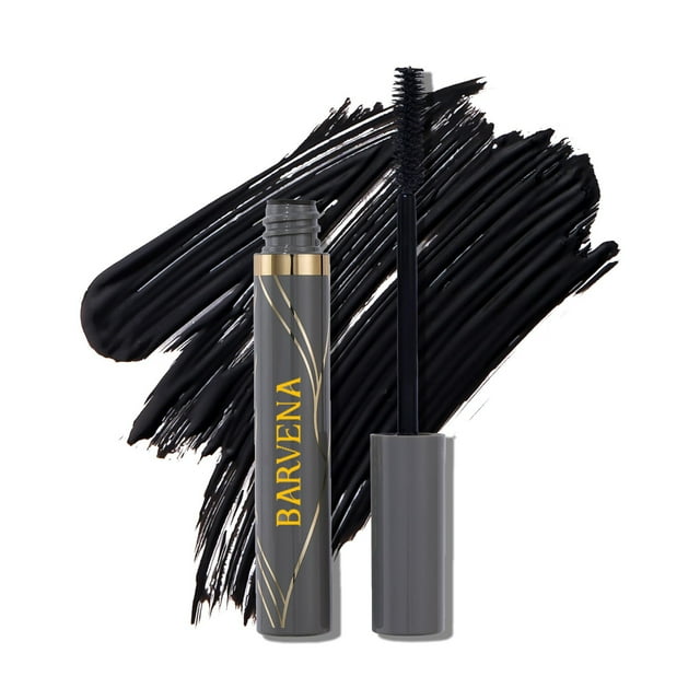 Laura Geller New York Always There Black Lengthening Mascara – Long-Lasting Lash Defining & Curling Formula, Buildable Eye Makeup, Innovative Brush – 1 Unit