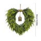 thumbnail image 3 of Corona Navideña de Invierno para Puerta de Entrada, 50 Cm, Guirnalda de Pino Verde Artificial | Decoración Navideña Grande para Interiores y Exteriores | Plástico Ligero y Duradero, Ideal para Decora, 3 of 6