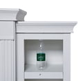 thumbnail image 4 of HOMCOM 70" W x 15.75" H Electric Fireplace Mantel TV Stand, Media Console Center Cabinet with 6 Shelves and Remote Control, Cream White, 4 of 9