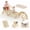 Natural wood color, variant on Kids Foldable Triangle Set with Cushion, 7 in 1 Wooden Toddler Climbing Toys Indoor, Kids Jungle Gym Play Structure with Reversible Slide Ramp & Rocking Arch, Baby Climber for Toddlers Toys-Cat, Pink