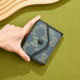 thumbnail image 4 of Cartera para mujer y niña, bonita cartera de tres pliegues, de piel sintética, billetera corta y delgada, tarjetero, 4 of 5