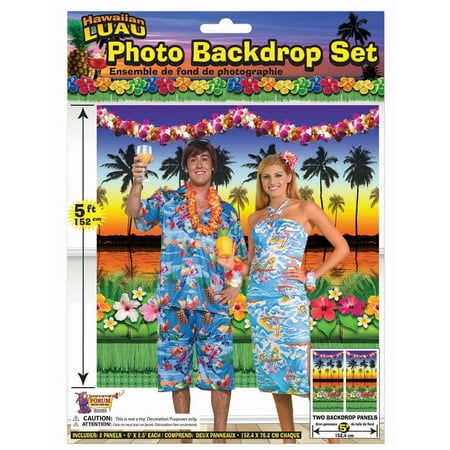 forum hawaiian luau party scene setter 5 x2 5 photo booth backdrop