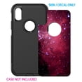 thumbnail image 2 of DistinctInk Custom SKIN / DECAL compatible with OtterBox Commuter for iPhone X / XS (5.8" Screen) - Hot Pink Black Stars Nebula - Show Your Love of Astronomy, 2 of 5
