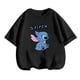 thumbnail image 3 of Conjunto de camiseta para niños, camiseta de dibujos animados de Disney Lilo Stitch, camiseta de manga linda de Stitch, camiseta gráfica Y2k, traje de camión para niñas y niños, 3 of 5