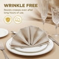thumbnail image 5 of Unique Bargains 6Pcs Dinner Use Cotton Cloth Napkins Oatmeal 20x20inch, 5 of 6