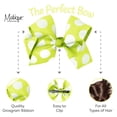 thumbnail image 4 of 6 Inch Grosgrain Hair Bow Hair Clip for Girls- Large Dots, 4 of 5