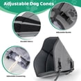 thumbnail image 2 of IFurffy Dog Recovery Collar, Large Adjustable Dog Cone, Breathable and Lightweight, Drawstring & Buckle Design, Prevents Licking and Scratching, Pet Protective Collar (Size L), 2 of 7