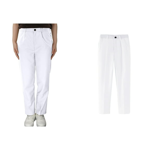 Boys' Pants Boys White Dress Pants Lightweight Breathable Boys Clothes Pants for Toddler Boys 4T