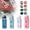 Blue,White,A,Pink, variant on Kawaii 600ml Double-Wall Plastic Water Bottle with Cute Stickers, Leakproof Drinking Cup for School and Gym in Pink