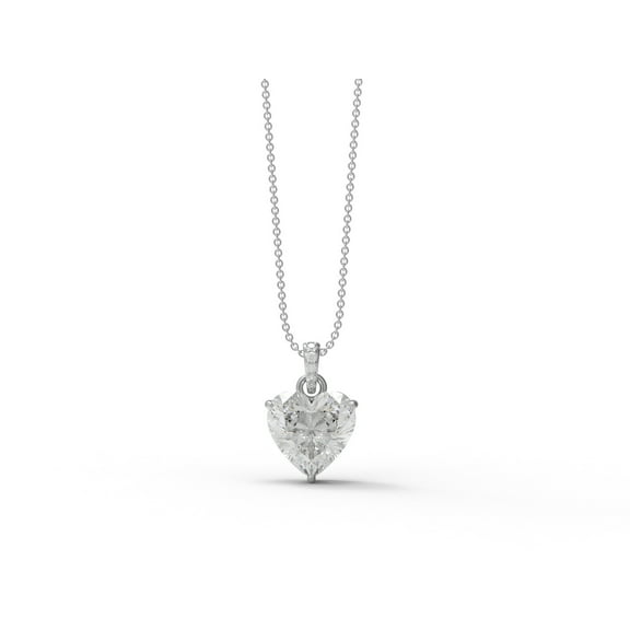 Mooneye 6.00 Ct Heart Moissanite Diamond 925 Sterling Silver Solitaire Women Gifts Pendant Necklace