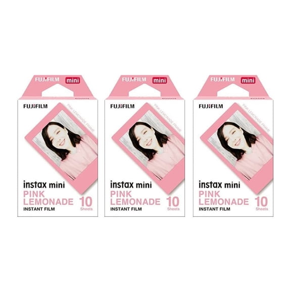 Paquete de películas Fujifilm Instax Mini Pink Lemonade, 10 tomas