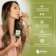 Maxx Herb Olive Leaf Extract Liquid Tincture for Heart Health & Immune Support, 4 Oz